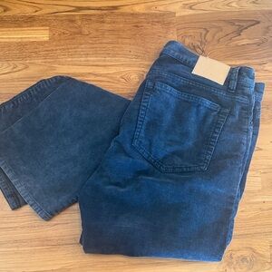 6396 Dark Blue Corduroy Pants